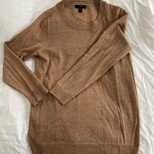 J. Crew 100% Merino Wool sweater. Size Small. Caramel colour. Perfect condition.